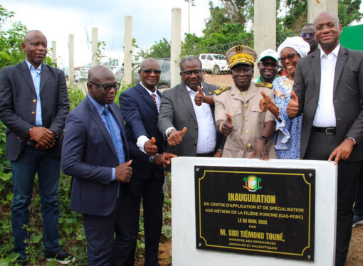 Agboville: Inauguration du centre d’application et de spécialisation aux métiers de la filière porcine.