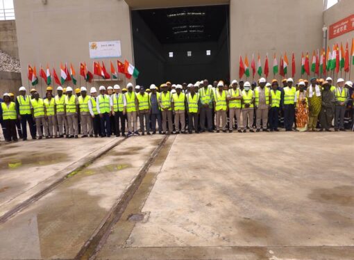 Soubré : Le ministre Sangafowa satisfait des travaux Barrage hydroélectrique de Gribo-Popoli