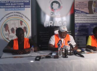 San Pedro: Présidentielle 2025 Déclaration, le CRASC-SUD, a présenté sa déclaration préliminaire d’observation .